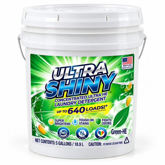 Ultra Shiny Green HE Laundry Detergent – 5 Gallon