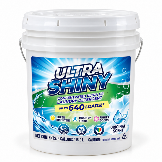 Ultra Shiny Original Scent HE Laundry Detergent – 5 Gallon