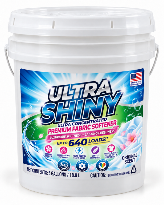 Ultra Shiny Premium Fabric Softener – Original Scent, 5 Gallon